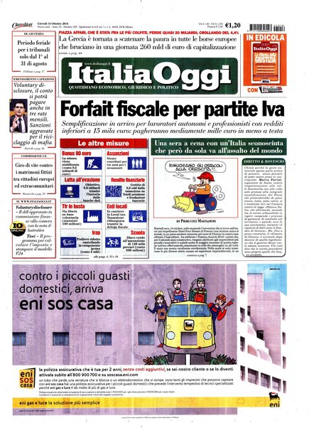 Italia oggi : quotidiano di economia finanza e politica